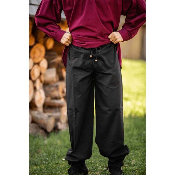 Gerold Medieval Trousers - Black