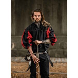 Albert Landsknecht Shirt - Black with Red