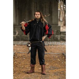 Albert Landsknecht Shirt - Black with Red