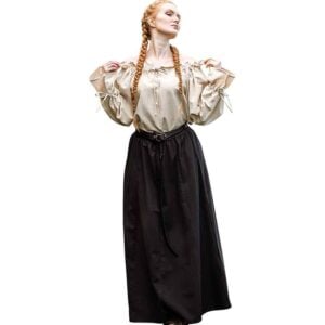 Morgan Medieval Blouse - Natural