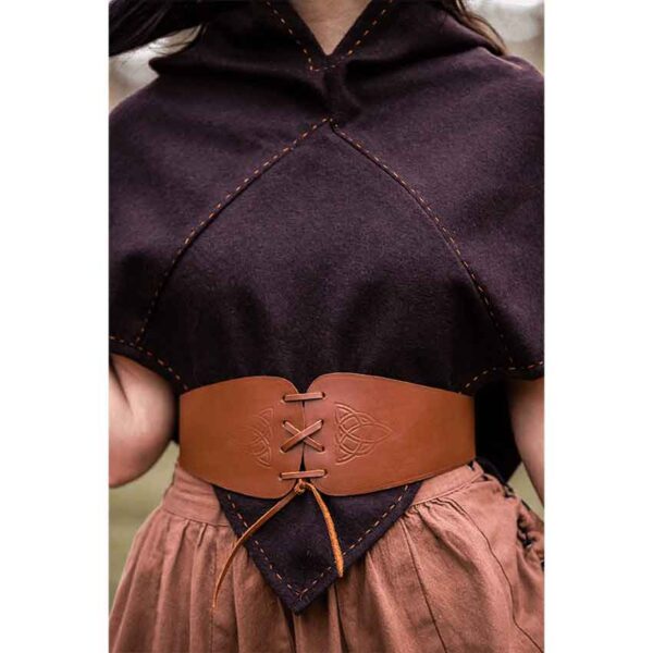 Halfdan Viking Hood - Brown