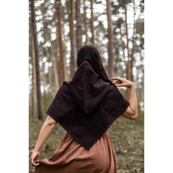 Halfdan Viking Hood - Brown