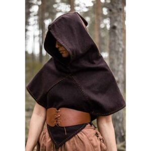 Halfdan Viking Hood - Brown
