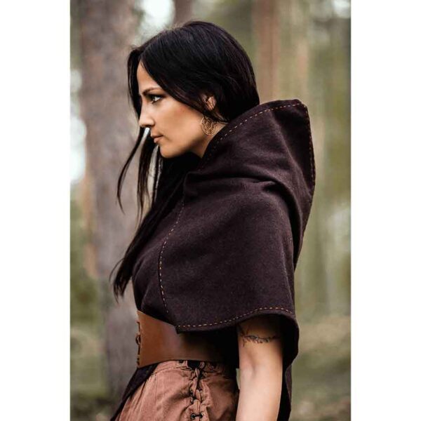 Halfdan Viking Hood - Brown