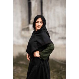 Halfdan Viking Hood - Black