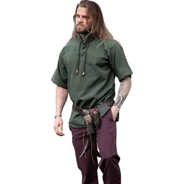 Eric Medieval Short Sleeve Shirt - Green