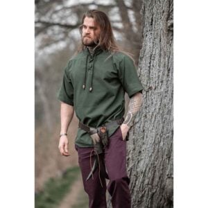 Eric Medieval Short Sleeve Shirt - Green