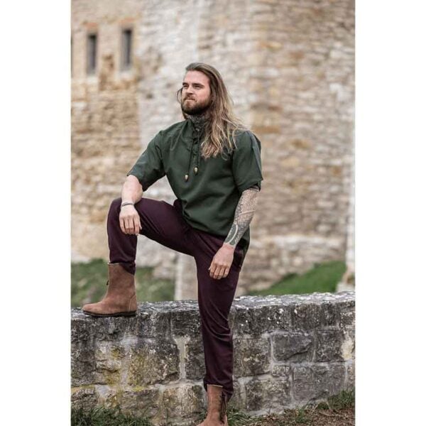 Eric Medieval Short Sleeve Shirt - Green