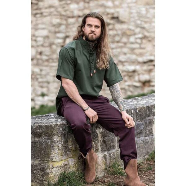 Eric Medieval Short Sleeve Shirt - Green