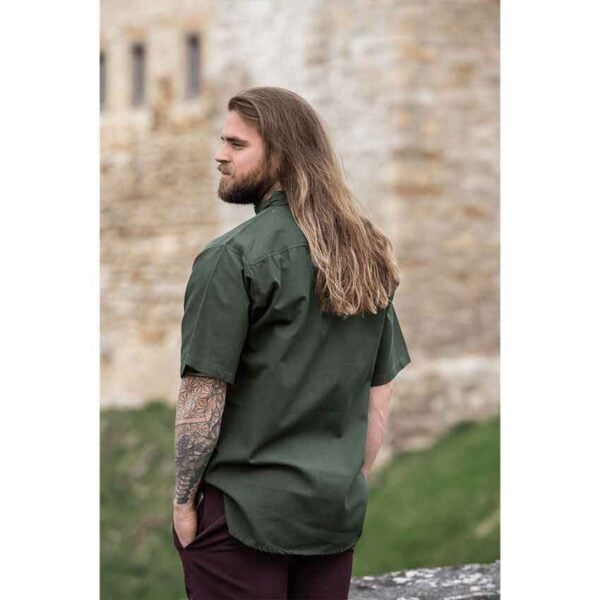 Eric Medieval Short Sleeve Shirt - Green