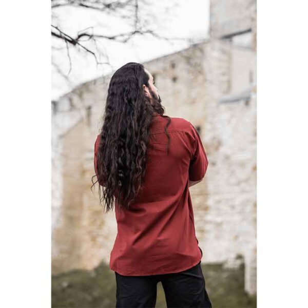 Eric Medieval Short Sleeve Shirt - Red