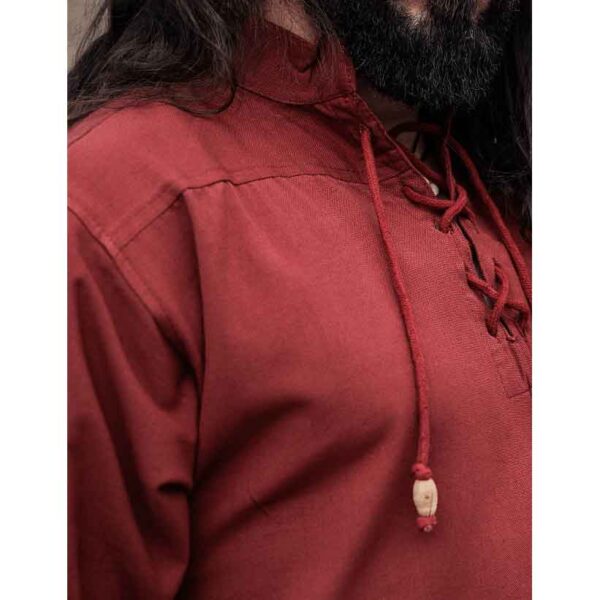 Eric Medieval Short Sleeve Shirt - Red