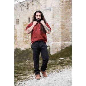 Eric Medieval Short Sleeve Shirt - Red
