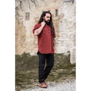 Eric Medieval Short Sleeve Shirt - Red