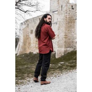 Eric Medieval Short Sleeve Shirt - Red