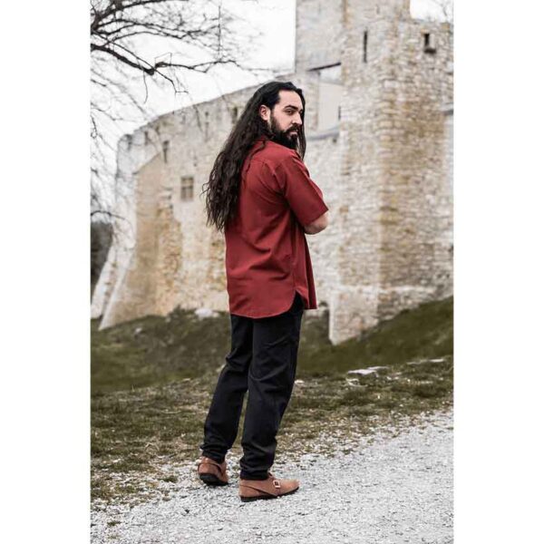 Eric Medieval Short Sleeve Shirt - Red
