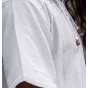 Eric Medieval Short Sleeve Shirt - White