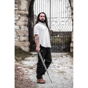 Eric Medieval Short Sleeve Shirt - White