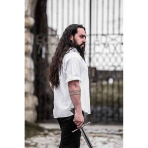 Eric Medieval Short Sleeve Shirt - White