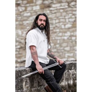 Eric Medieval Short Sleeve Shirt - White