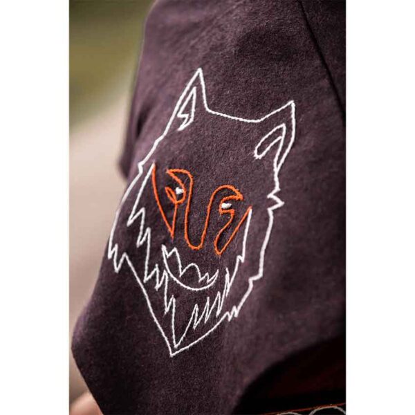 Halfdan Viking Wolf Hood - Brown