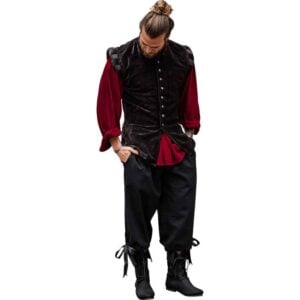 Vincent Medieval Breeches - Black