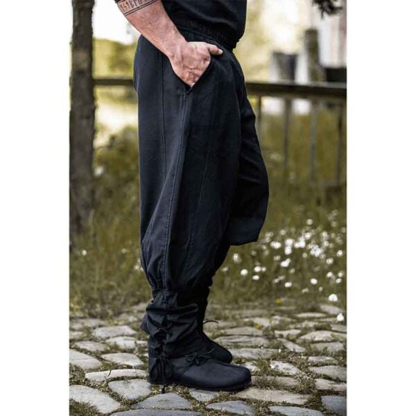 Tiago Medieval Trousers - Black