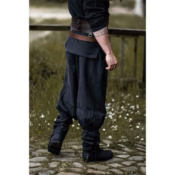 Tiago Medieval Trousers - Black