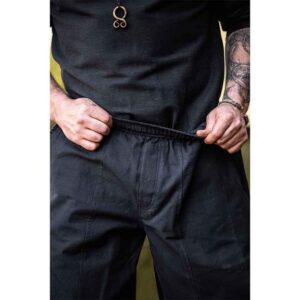 Tiago Medieval Trousers - Black