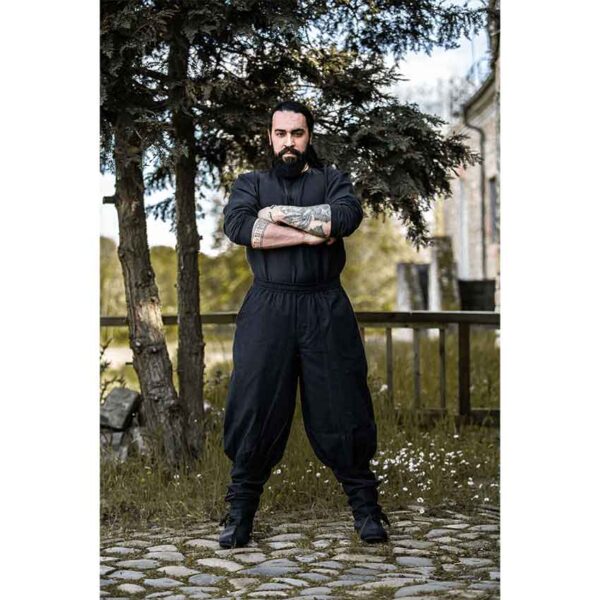 Tiago Medieval Trousers - Black