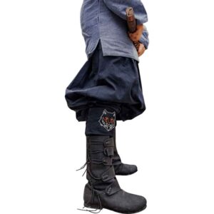 Fenrir Viking Wolf Leg Wraps - Black