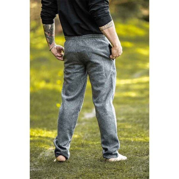 Harald Medieval Wool Pants - Grey
