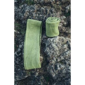Jannik Herringbone Viking Leg Wraps - Green