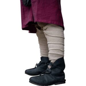 Jannik Herringbone Viking Leg Wraps - Natural