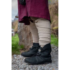 Jannik Herringbone Viking Leg Wraps - Natural