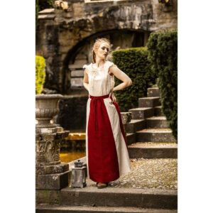 Dana Medieval Skirt - Red and Natural