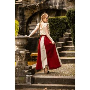 Dana Medieval Skirt - Red and Natural