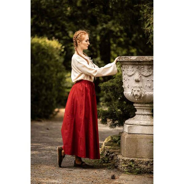 Dana Medieval Skirt - Red