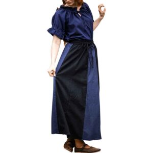 Dana Medieval Skirt - Black and Blue