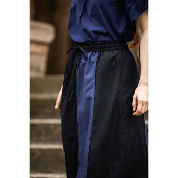 Dana Medieval Skirt - Black and Blue