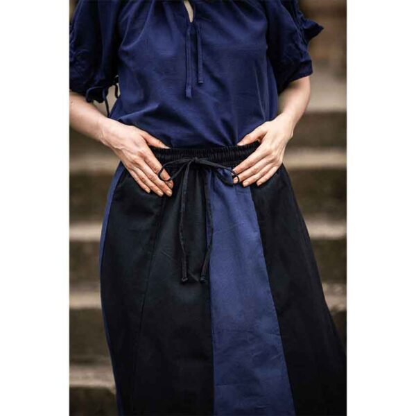 Dana Medieval Skirt - Black and Blue
