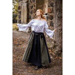 Dana Medieval Skirt - Black and Green