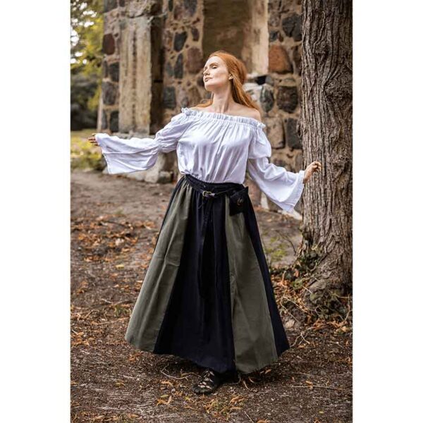 Dana Medieval Skirt - Black and Green