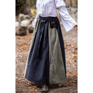 Dana Medieval Skirt - Black and Green