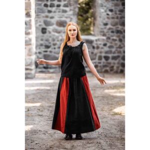 Dana Medieval Skirt - Black and Red
