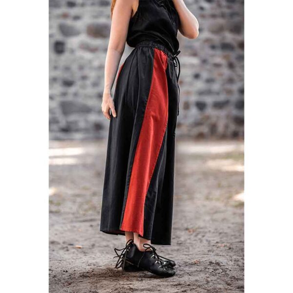 Dana Medieval Skirt - Black and Red