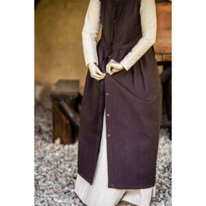 Arlette Medieval Peasant Dress - Brown