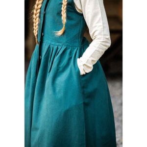 Arlette Medieval Peasant Dress - Green