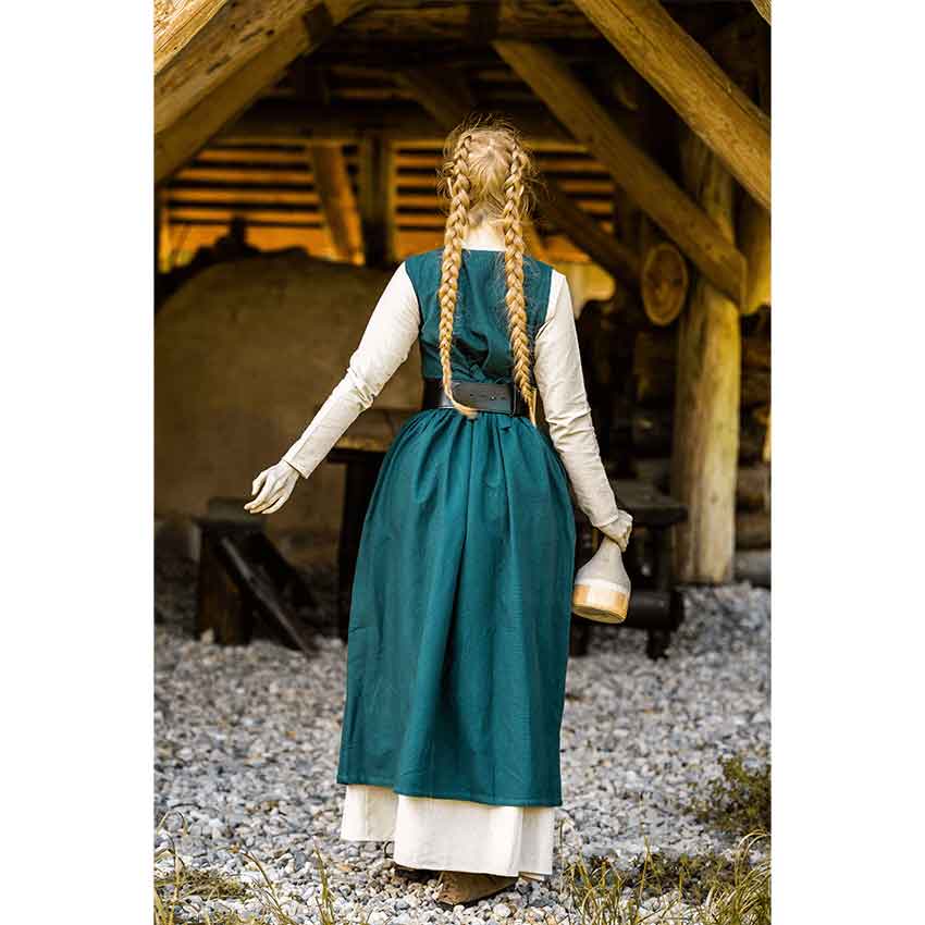 Arlette Medieval Peasant Dress - Green