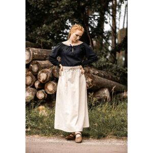 Smilla Heavy Cotton Medieval Skirt - Natural